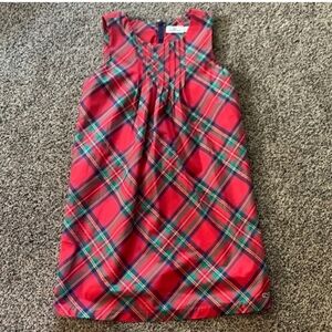 Vineyard Vines Red Plaid Holiday Dress | Girls Size 8